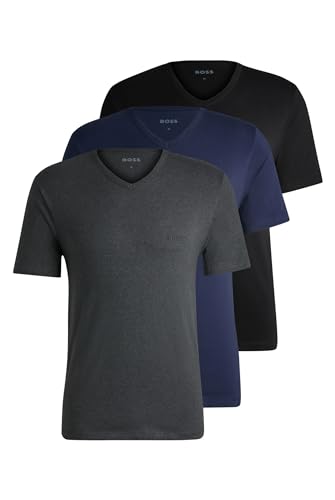 BOSS Hugo Herren T-Shirt Vn 3p Co T-Shirt, Hellblau M von HUGO BOSS