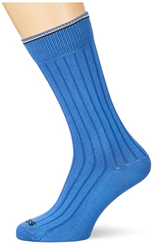 BOSS Men's RS Rib Color CC Regular_Socks, Medium Blue420, 39-42 von BOSS