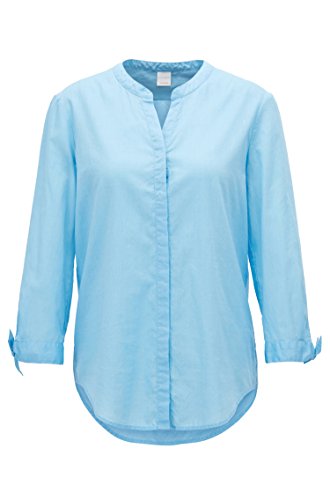 BOSS Relaxed-Fit Bluse Efelize_15 aus Chambray hellblau 451 (38) von BOSS