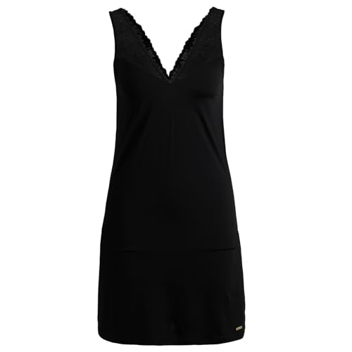 BOSS Women's Bianca_Nightie Night Dress, Black1, L von BOSS