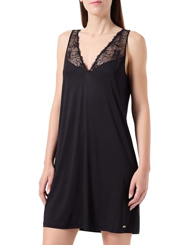 BOSS Women's Bianca_Nightie Night Dress, Black1, M von BOSS