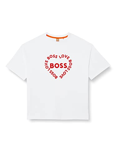 BOSS Women's C_Ebase_VD_Unisex T_Shirt, White100, L von BOSS