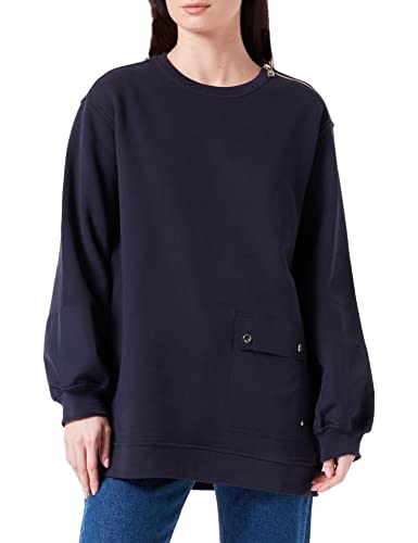 BOSS Women's C_Ecarga Sweatshirt, Open Blue, S von BOSS