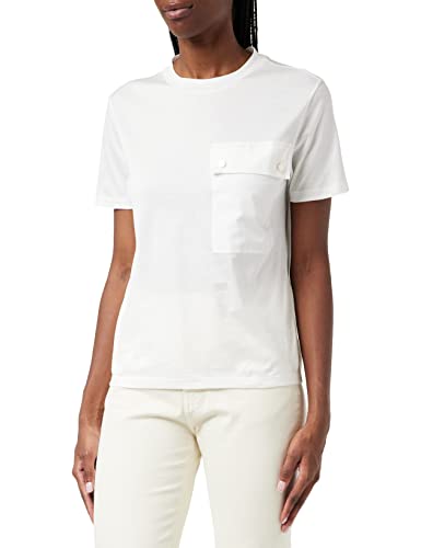 BOSS Women's C_Ecargi T-Shirt, Open White, L von BOSS