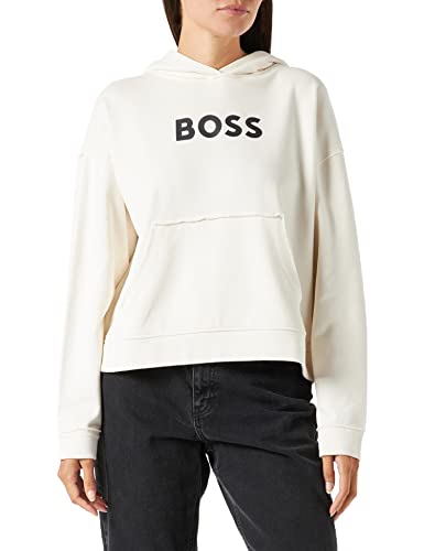 BOSS Women's C_Eshina Sweatshirt, Open White, M von BOSS