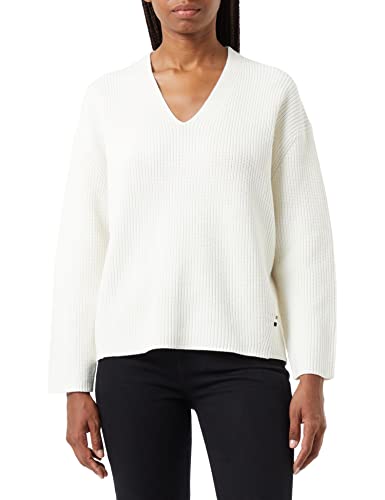 BOSS Women's C_Fardinan Sweater, Open White, M von BOSS