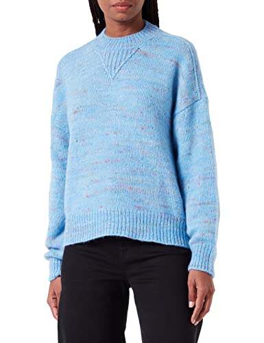 BOSS Women's C_Franzetta Sweater, Open Blue, M von BOSS