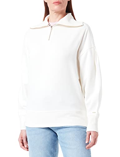 BOSS Women's Emiros Sweatshirt, Open White, M von BOSS