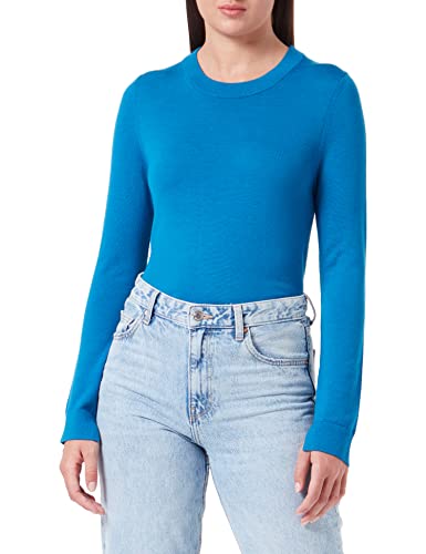 BOSS Women's Feganas Sweater, Open Blue, L von BOSS