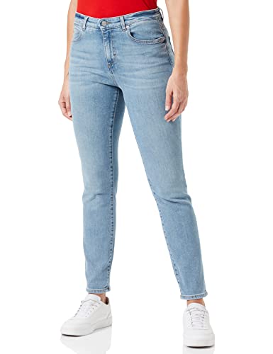 BOSS Women's Slim Crop 4.0 Jeans-Trousers, Turquoise/Aqua, 32 von BOSS