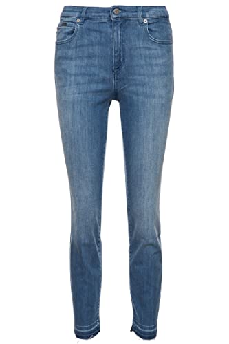BOSS Women's Slim Crop 4.1 Jeans-Trousers, Bright Blue, 29 von BOSS