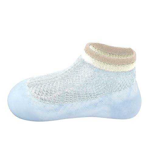 BOTCAM Baby Mädchen Indoor Atmungsaktive Wanderschuhe Warme Elastische Socken Schuhe Outdoor Turnschuhe Herren Hochzeit Schuhe (Blue, 20 Infant) von BOTCAM