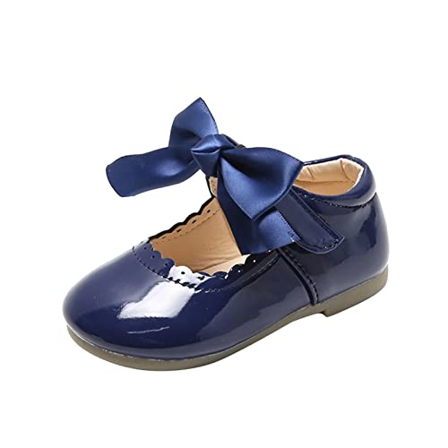 BOTCAM Baby Prinzessin Mädchen Kinder Sandalen Kleinkind Baby Schuhe Knot Baby Schuhe Strick (Z-A-Dark Blue, 16) von BOTCAM