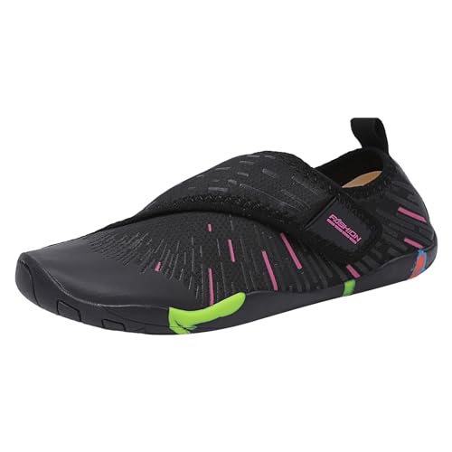 BOTCAM Bonprix Damen Schuhe Damen Leichte Badeschuhe für Damen und Herren, Tauch- und Strandschuhe, Outdoor-Barfuß-Tauchschuhe, Schwimmen, Waten, Strandschuhe, Regenstiefel Damenschuhe (Pink, 36) von BOTCAM