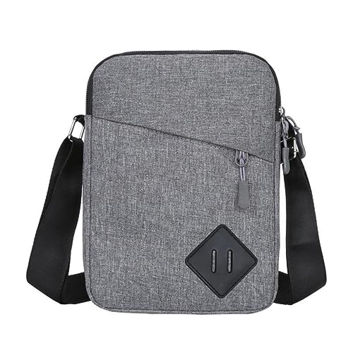 BOTCAM Breite Taschen Gürtel Mode Satchel Business Reise Männer Und Frauen Kleine Quadratische Tasche Schulter Tragen Auf Dokument Tasche Schulter Tasche Taschen Damen Shopper (Grey, One Size) von BOTCAM