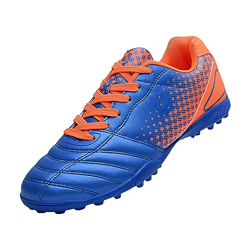 BOTCAM Kinder-Fußballschuhe, Lauftrainingsschuhe für Schüler und Sportler im von 7 bis 15 Jahren rutschfeste Laufschuhe Herren (Blue, 33 Big Kids) von BOTCAM