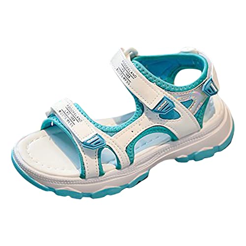 BOTCAM M 31 Kinderschuhe Plateausandalen Farblich passende Strandsandalen mit weicher Sohle Sportschuhe Kinder (Z-B-Blue, 29.5 Little Child) von BOTCAM