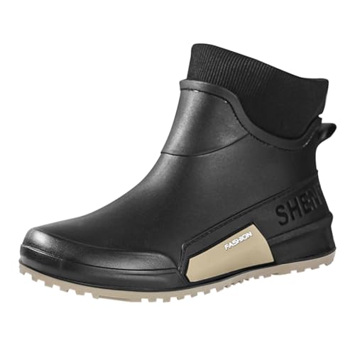 BOTCAM Regenstiefel Herren Kurz Gummistiefel Arbeitsschuhe Damen Wasserdicht Regenstiefel Stiefeletten Angeln Trekkingstiefel Rain Boots Rutschfest Outdoor Gartenschuhe Regenschuhe Gr.36-44 BOTCAM Regenstiefel Herren Kurz Gummistiefel Arbeitsschuhe Damen Wasserdicht Regenstiefel Stiefeletten Angeln Trekkingstiefel Rain Boots Rutschfest Outdoor Gartenschuhe Regenschuhe Gr.36-44 von BOTCAM