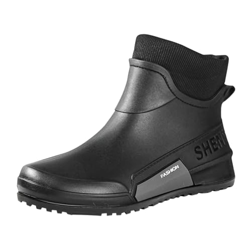 BOTCAM Regenstiefel Herren Kurz Gummistiefel Arbeitsschuhe Damen Wasserdicht Regenstiefel Stiefeletten Angeln Trekkingstiefel Rain Boots Rutschfest Outdoor Gartenschuhe Regenschuhe Gr.36-44 BOTCAM Regenstiefel Herren Kurz Gummistiefel Arbeitsschuhe Damen Wasserdicht Regenstiefel Stiefeletten Angeln Trekkingstiefel Rain Boots Rutschfest Outdoor Gartenschuhe Regenschuhe Gr.36-44 von BOTCAM