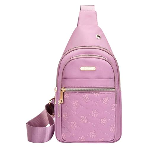 BOTCAM Taschen Aus Holz Umhängetaschen für Damen und Herren, zum Wandern, Umhängetasche, Bakpack mit Kopfhörerloch, Schultergurt, Körpertasche für Reisen Shisha Taschen (Pink, A) von BOTCAM