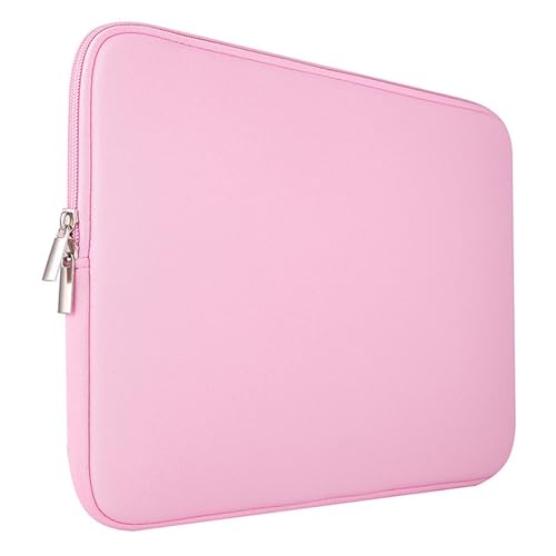 BOTCAM Taschen Damen Schultertasche Computer-Innenhülle, einfarbig, mehrere Farben zur Auswahl, tägliche Laptop-Hülle Taschen Damen Shopper Schwarz (Pink, 13) von BOTCAM