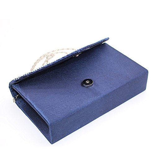 BOTCAM Taschen Drachen Satin Damentasche Diamante Clutch Damen Party Abendtasche Umschlag Große Tasche Taschen Tarot (Blue, One Size) von BOTCAM