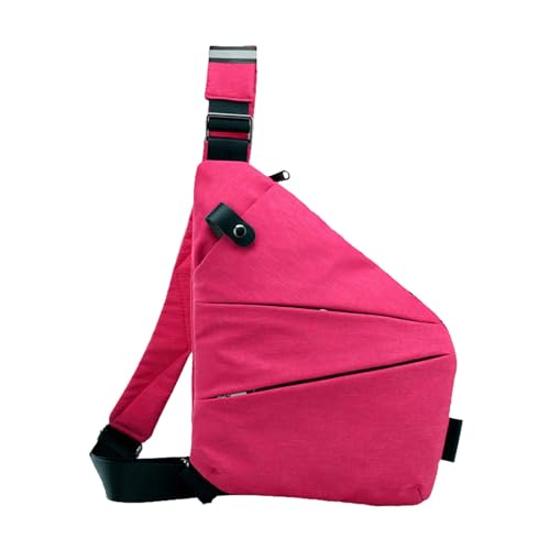 BOTCAM Taschen Garderoben Tür Persönliche Taschentasche für Reisen Persönliche Taschentasche für Männer Persönliche Flex-Tasche Schärpentasche Schultertasche Taschen Für Damen (Hot Pink, One Size) von BOTCAM