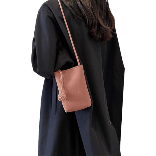 BOTCAM Taschen Herren Umhänge Brust Umhängetasche, Handy-Umhängetasche, Umhängetasche, Clutch, Geldbörse, Handy-Handtasche Kleid Mit Taschen Schwarz (Pink, One Size) von BOTCAM