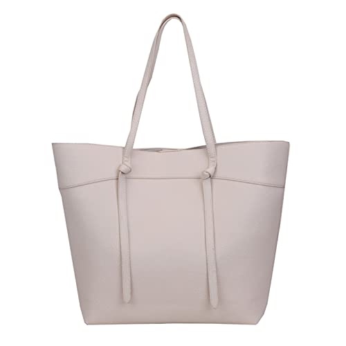 BOTCAM Taschen Parfüm Damen-Umhängetasche, Tragetasche, einfarbig, große Kapazität, einfache Umhängetasche, lässig Taschen Herren Umhänge (White, One Size) von BOTCAM