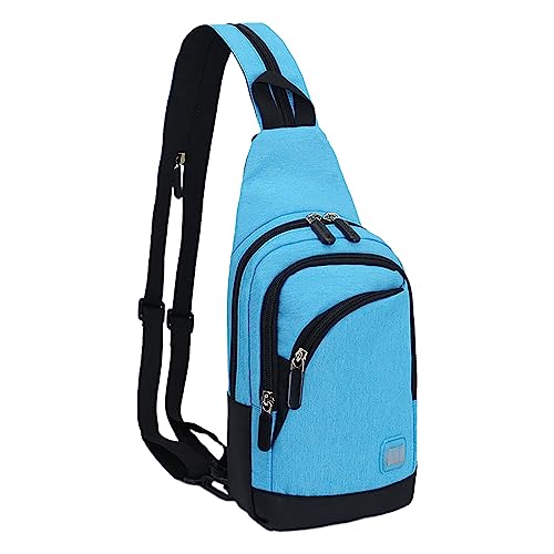 BOTCAM Weste Mit Taschen Männer Männer Frauen Outdoor Einzigen Schulter Tasche Zipper Umhängetasche Radfahren Sport Tasche Brust Tasche Bergsteigen Reise Kleinen Rucksack Eishockey (BU1, One Size) von BOTCAM