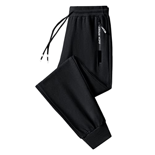 Jogginghose Herren Freizeithose Herren Weites Bein Sporthose Sweatpants Jogginghose Trainingshose Für Männer Lang Freizeithose Loose Sweatpants Straight-Leg Hose Große Größe Freizeithose von BOTCAM