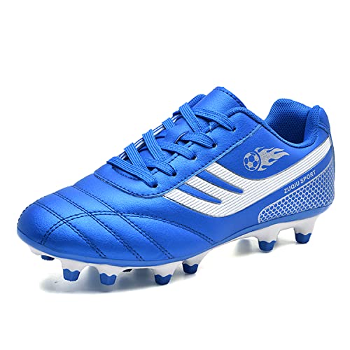 BOTEMAN Fussballschuhe Kinder Soccer Boots Jungen Fußballschuhe Mädchen Turnschuhe Trainingsschuhe Sportschuhe Stollen Kinderschuhe für Outdoor von BOTEMAN