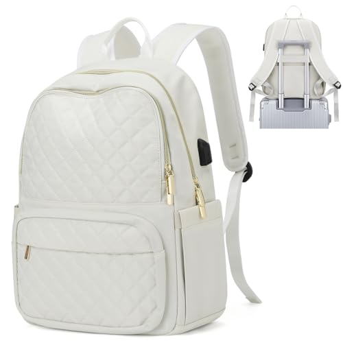 Handgepäck Rucksack 45x36x20 Easyjet Beige, Travel Backpack 40x20x25 für Ryanair Wanderrucksack für Damen Herren, Flugzeug Carry-Ons Reiserucksack Casual Dayback Wasserdicht Business Rucksack von BOXSAM