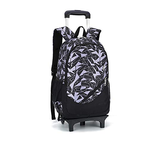 BOZONLI Trolley Schulranzen Rucksack Schulrucksack Trolley Schultrolley 6 Räder Schulranzen Jungen Trolley Schultasche Wasserdichter Rucksack mit Rollen für Jungen Mädchen von BOZONLI