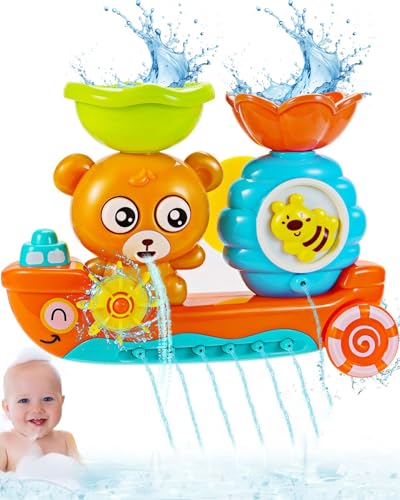 BPTRKOM 1 Satz Badewannenspielzeug für Kinder ab 6-18 Monate & 1-4 Jahre – Badespaß mit Bär & Bee Wasserspielzeug inklusive Tasse,Geschenk für Jungen & Mädchen,Sicher & spaßig für Kleinkinder BPTRKOM 1 Satz Badewannenspielzeug für Kinder ab 6-18 Monate & 1-4 Jahre – Badespaß mit Bär & Bee Wasserspielzeug inklusive Tasse,Geschenk für Jungen & Mädchen,Sicher & spaßig für Kleinkinder von BPTRKOM