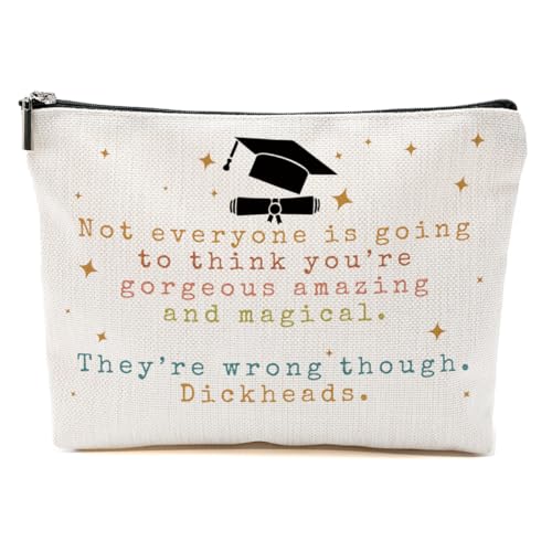 BQXH Make-up-Tasche, Geschenk für Abschluss, Abschluss, für Damen, Master, PHD, Universität, Senior, Mehrfarbig0035, 9.6*7.1 inch von BQXH