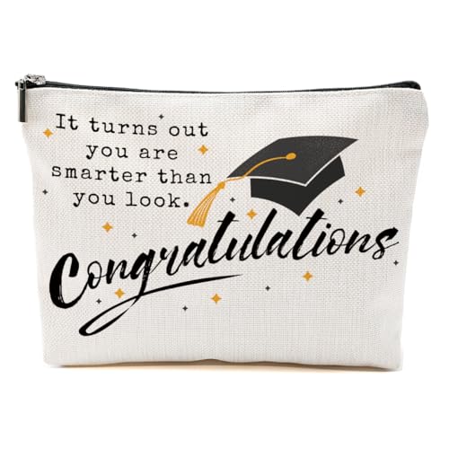 BQXH Make-up-Tasche, Geschenk für Abschluss, Abschluss, für Damen, Master, PHD, Universität, Senior, Mehrfarbig0036, 9.6*7.1 inch von BQXH