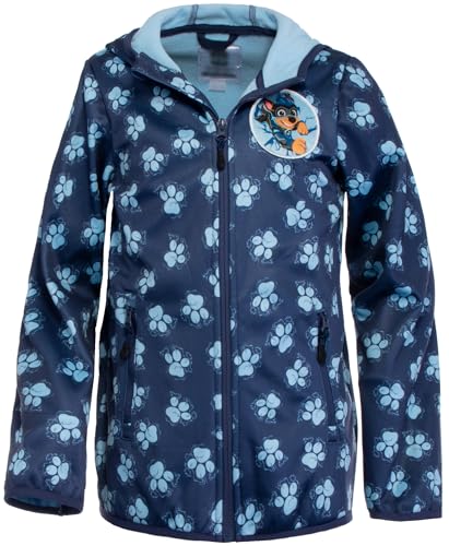 Brandsseller Jungen Softshelljacke Outdoor Kinderjacke Regenjacke Winddicht mit Motiven im Stil von Paw Patrol 110/116 Blau von Brandsseller