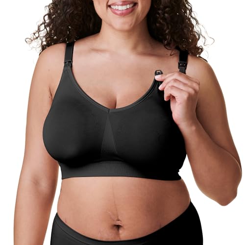 Bravado Designs Body Silk Seamless Nursing Bra Sustainable (as3, Alpha, l, Regular, Regular, Black) von Bravado Designs