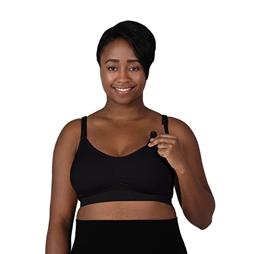 Bravado! Basics Damen Comfort Schwangerschafts-BH und Still-BH verstellbar nahtlos S-XXL, Schwarz , S von Bravado Designs