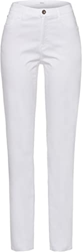 BRAX Damen Feminine Fit Stoffhose Style Carola Smart Cotton Stretch, Weiß (White 99), 44 von BRAX