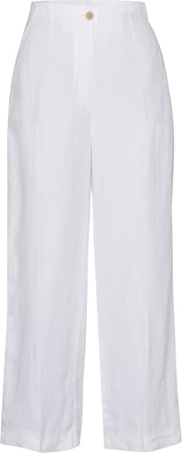 BRAX Damen Leinenhose Style Maine S White Weiss - 42 von BRAX