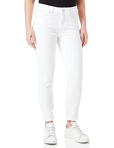 BRAX Damen Style Ana Push Up-effect verkorte Five-Pocket Skinny Jeans, Weiß, 36W / 32L EU von BRAX