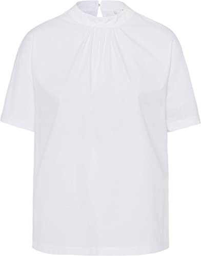 BRAX Damen Style Camille Cotton MODAL SOLID T-Shirt, White, 44 von BRAX