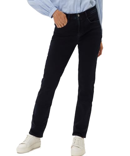 BRAX Damen Style Carola Blue Planet Jeans, Farbe: Clean Dark Blue, Gr.38 von BRAX