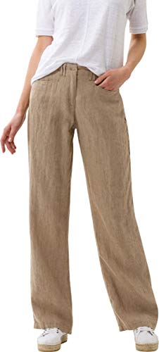 BRAX Damen Style Farina Leinenhose Hose , Toffee, 27W / 30L von BRAX