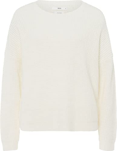 BRAX Damen Style Lisa Wool Mix Pullover, Offwhite, 44 von BRAX