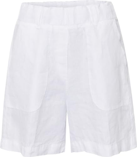 BRAX Damen Style Macie B Pure Linen Shorts, Weiß, 31W / 32L EU von BRAX