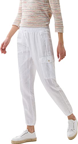 BRAX Damen Style Mareen Damenhose in Cargo Hose, White, 27W / 32L von BRAX