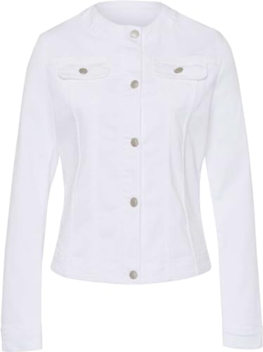 Brax Damen Style Seattle Denim PPT Jacke, White, 36 von BRAX